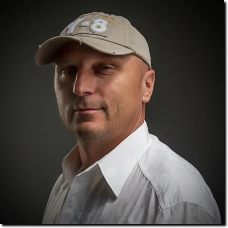 Fotograf bei der Arbeit mit Kamera